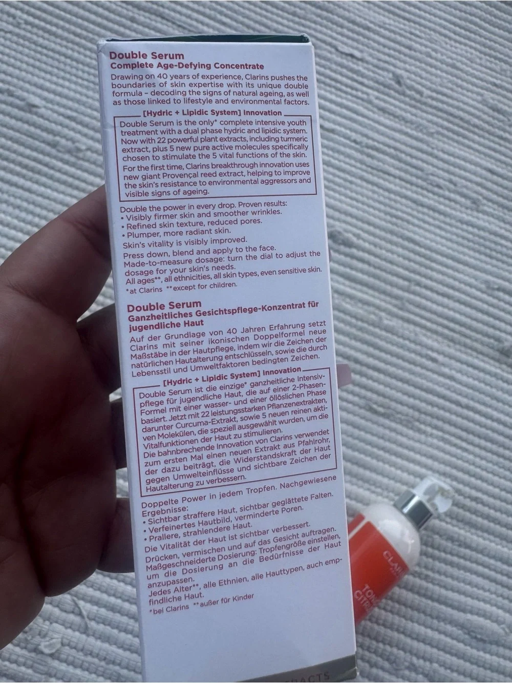 Clarins some skincare